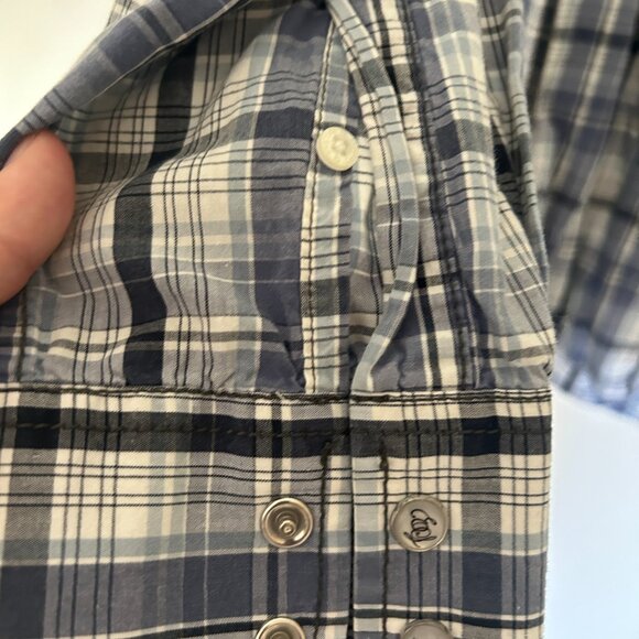 English Laundry Plaid and Embroidered Western Shirt - Picture 6 of 8